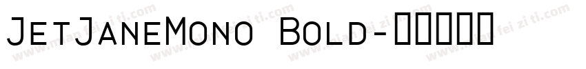 JetJaneMono Bold字体转换